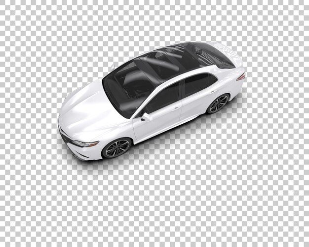 Ilustración de renderización 3D de automóviles modernos aislados en el fondo