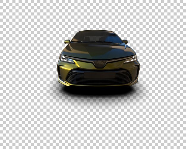 Ilustración de renderización 3D de automóviles modernos aislados en el fondo