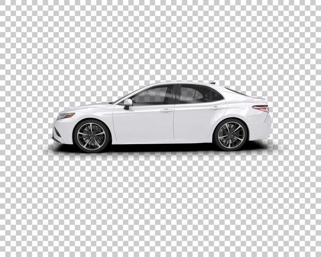 Ilustración de renderización 3D de automóviles modernos aislados en el fondo