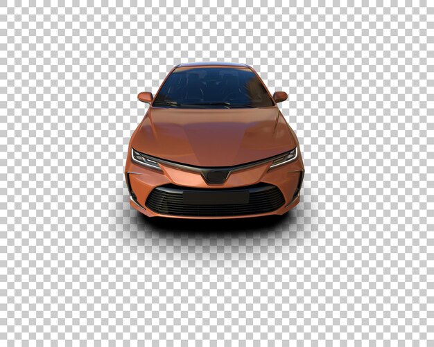 Ilustración de renderización 3D de automóviles modernos aislados en el fondo