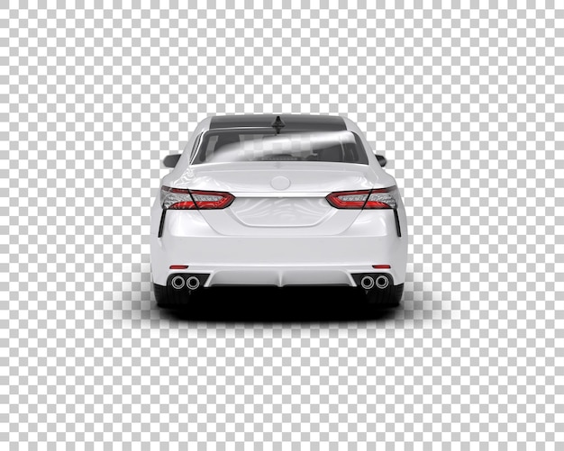 Ilustración de renderización 3D de automóviles modernos aislados en el fondo