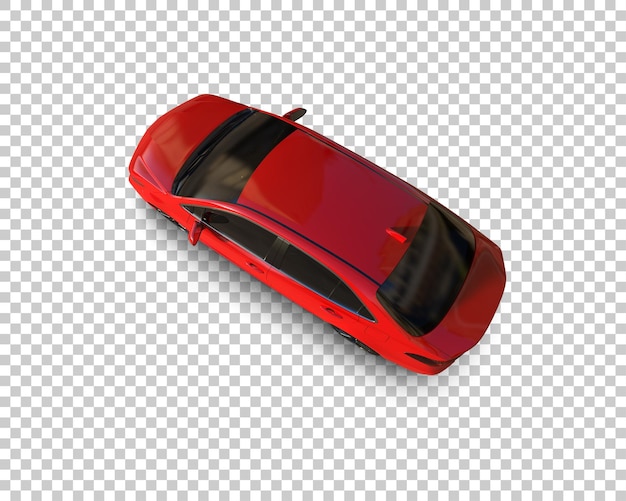 Ilustración de renderización 3D de automóviles modernos aislados en el fondo