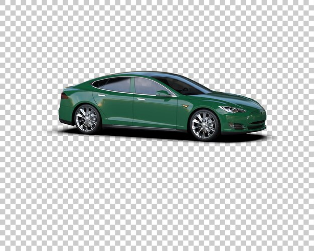 Ilustración de renderización 3D de automóviles modernos aislados en el fondo