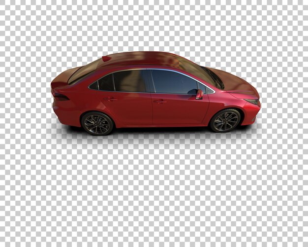 Ilustración de renderización 3D de automóviles modernos aislados en el fondo
