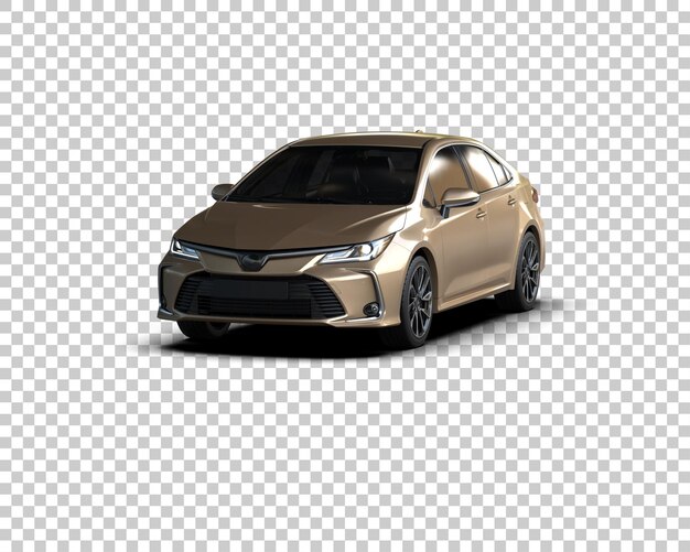 Ilustración de renderización 3D de automóviles modernos aislados en el fondo