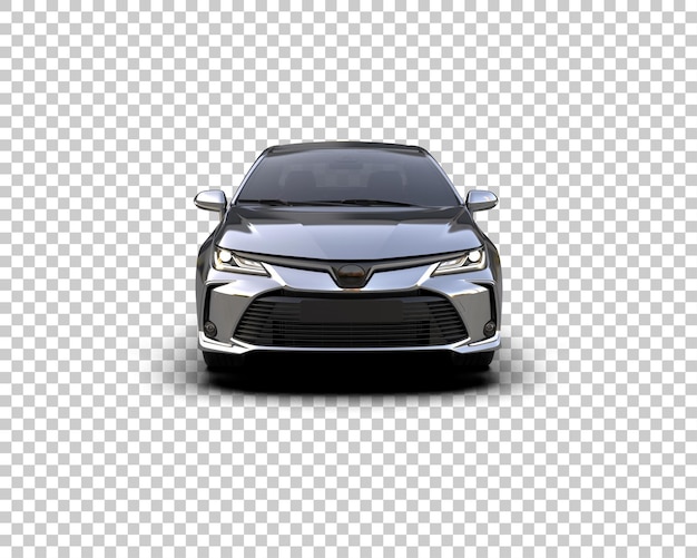 Ilustración de renderización 3D de automóviles modernos aislados en el fondo