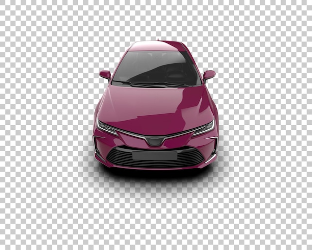 Ilustración de renderización 3D de automóviles modernos aislados en el fondo
