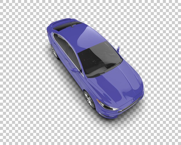 Ilustración de renderización 3D de automóviles modernos aislados en el fondo