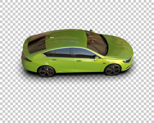 Ilustración de renderización 3D de automóviles modernos aislados en el fondo