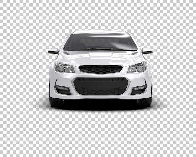 Ilustración de renderización 3D de automóviles modernos aislados en el fondo