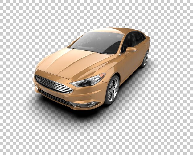 Ilustración de renderización 3D de automóviles modernos aislados en el fondo