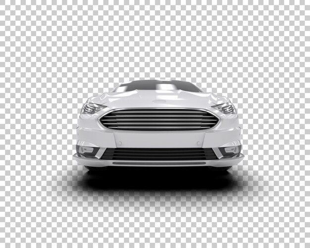 Ilustración de renderización 3D de automóviles modernos aislados en el fondo