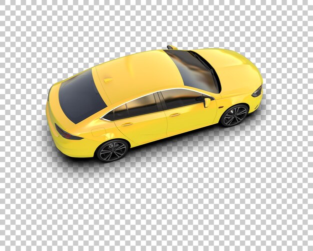 Ilustración de renderización 3D de automóviles modernos aislados en el fondo