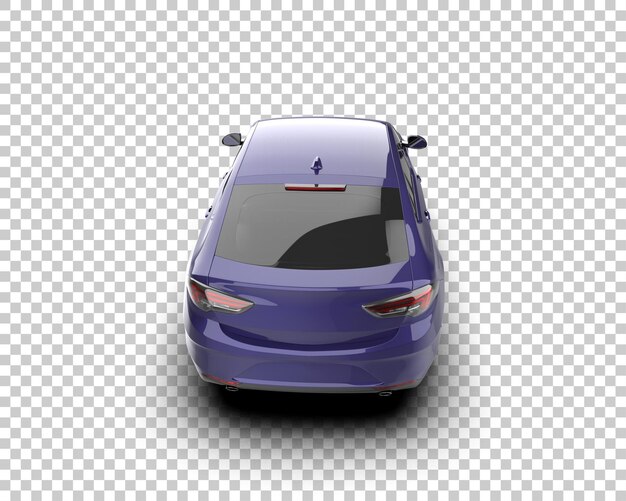 Ilustración de renderización 3D de automóviles modernos aislados en el fondo