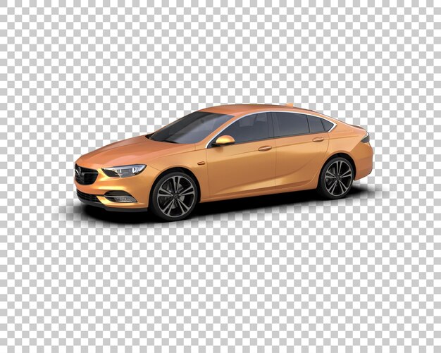Ilustración de renderización 3D de automóviles modernos aislados en el fondo