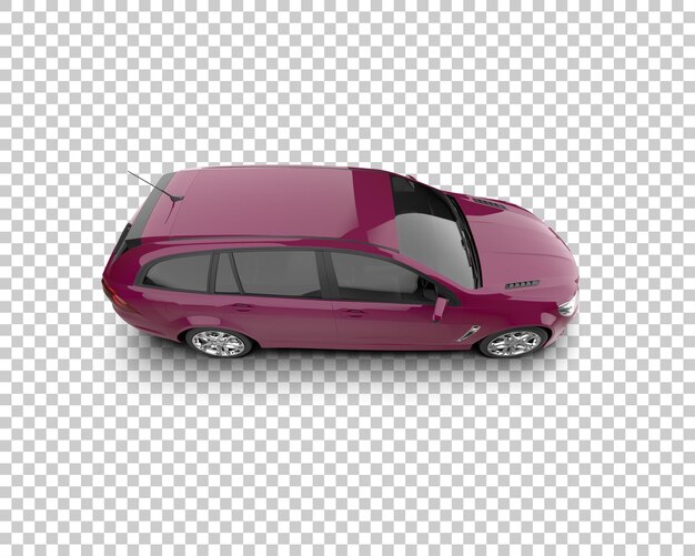 Ilustración de renderización 3D de automóviles modernos aislados en el fondo