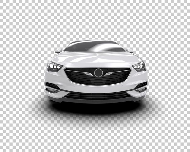 Ilustración de renderización 3D de automóviles modernos aislados en el fondo