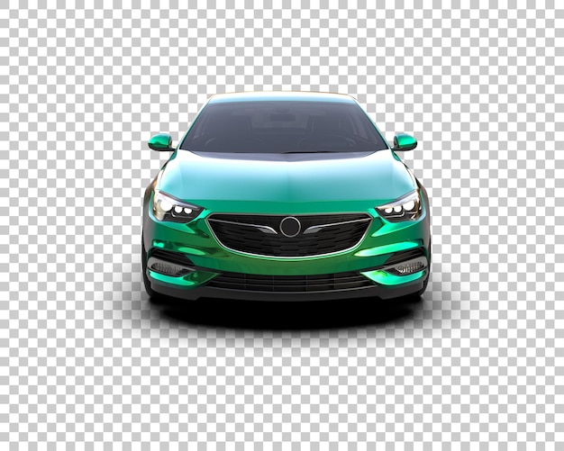 Ilustración de renderización 3D de automóviles modernos aislados en el fondo