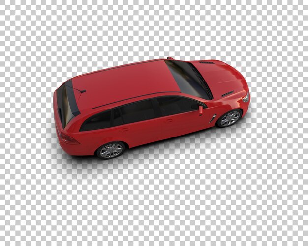 Ilustración de renderización 3D de automóviles modernos aislados en el fondo