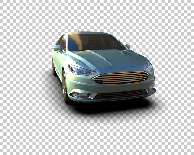 Ilustración de renderización 3D de automóviles modernos aislados en el fondo