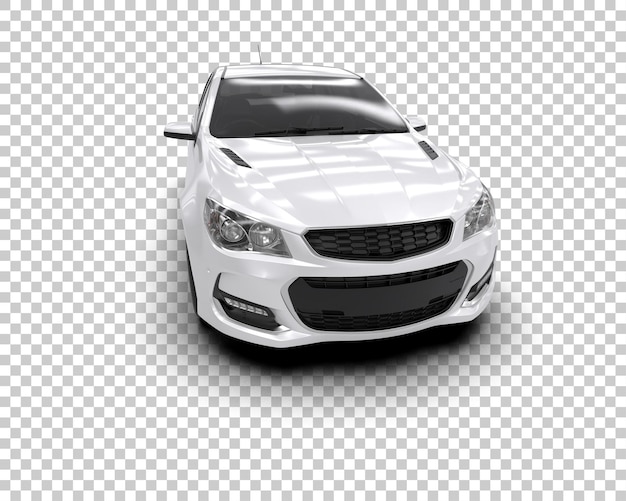 Ilustración de renderización 3D de automóviles modernos aislados en el fondo
