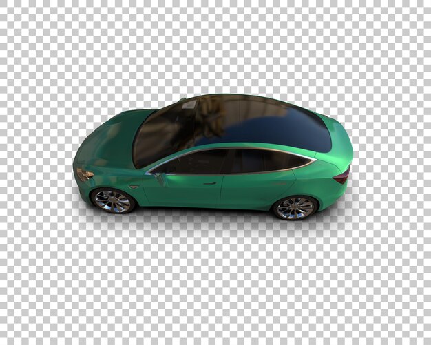 Ilustración de renderización 3D de automóviles modernos aislados en el fondo