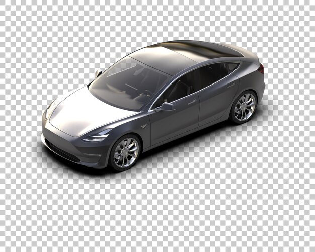 Ilustración de renderización 3D de automóviles modernos aislados en el fondo