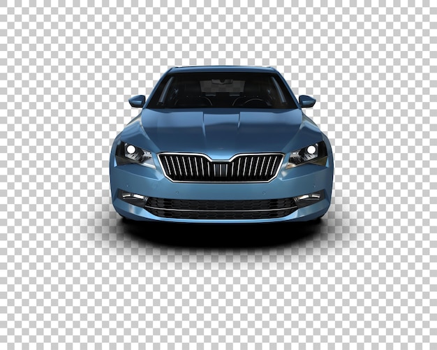 Ilustración de renderización 3D de automóviles modernos aislados en el fondo
