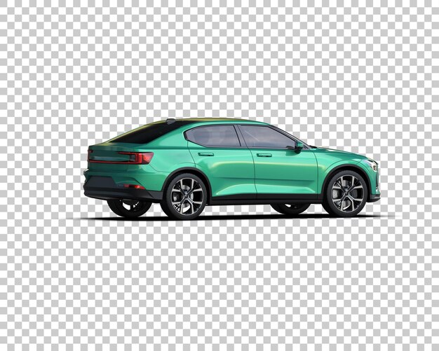 Ilustración de renderización 3D de automóviles modernos aislados en el fondo