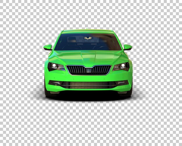 Ilustración de renderización 3D de automóviles modernos aislados en el fondo