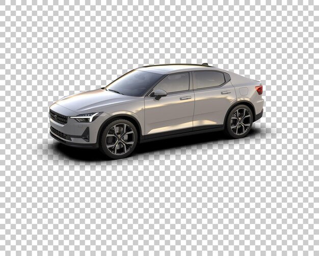 Ilustración de renderización 3D de automóviles modernos aislados en el fondo