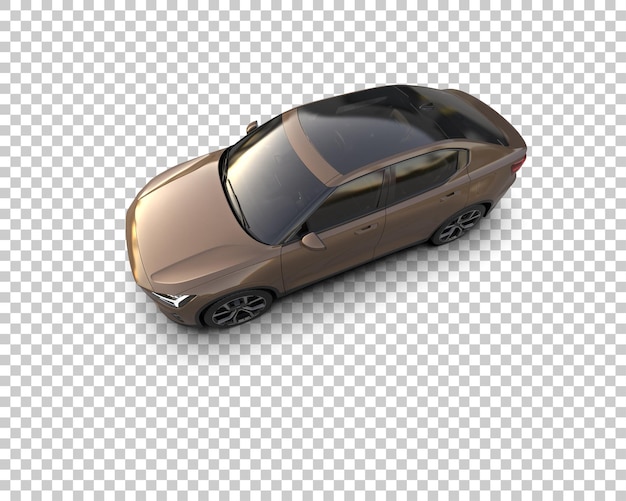 Ilustración de renderización 3D de automóviles modernos aislados en el fondo