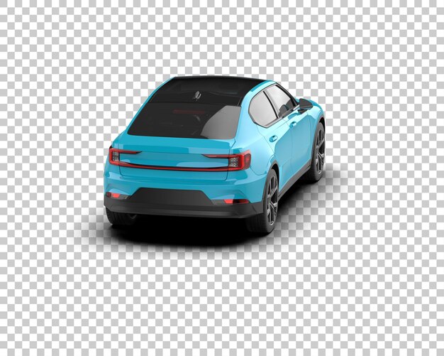 Ilustración de renderización 3D de automóviles modernos aislados en el fondo