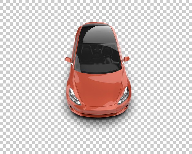 Ilustración de renderización 3D de automóviles modernos aislados en el fondo
