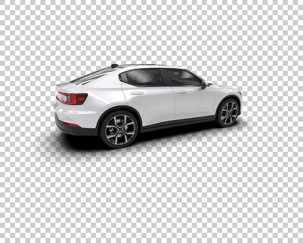 Ilustración de renderización 3D de automóviles modernos aislados en el fondo