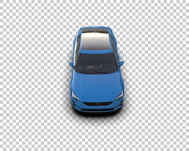 Ilustración de renderización 3D de automóviles modernos aislados en el fondo