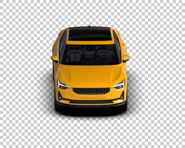 Ilustración de renderización 3D de automóviles modernos aislados en el fondo