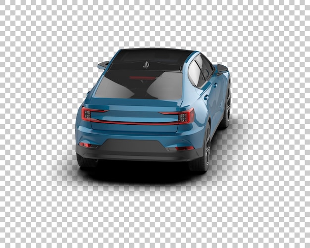 Ilustración de renderización 3D de automóviles modernos aislados en el fondo