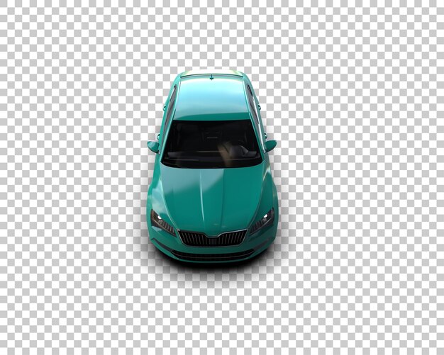 Ilustración de renderización 3D de automóviles modernos aislados en el fondo