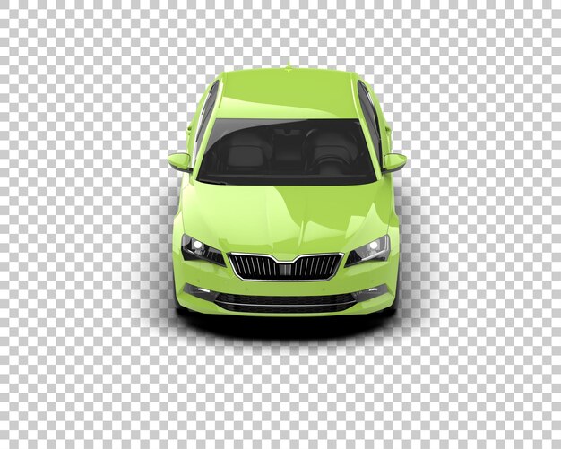 Ilustración de renderización 3D de automóviles modernos aislados en el fondo