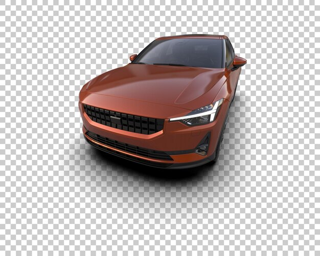 Ilustración de renderización 3D de automóviles modernos aislados en el fondo