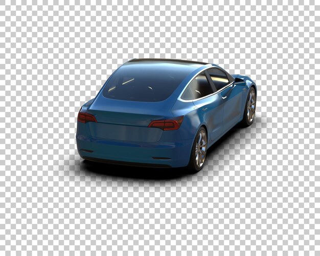 Ilustración de renderización 3D de automóviles modernos aislados en el fondo
