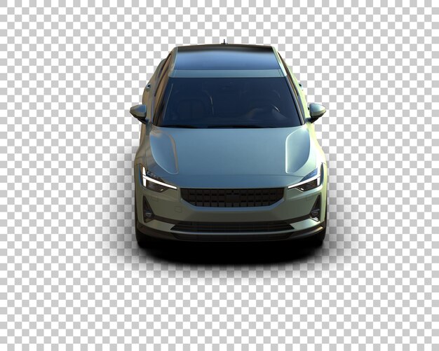 Ilustración de renderización 3D de automóviles modernos aislados en el fondo