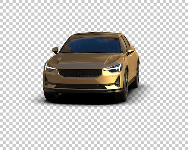 Ilustración de renderización 3D de automóviles modernos aislados en el fondo