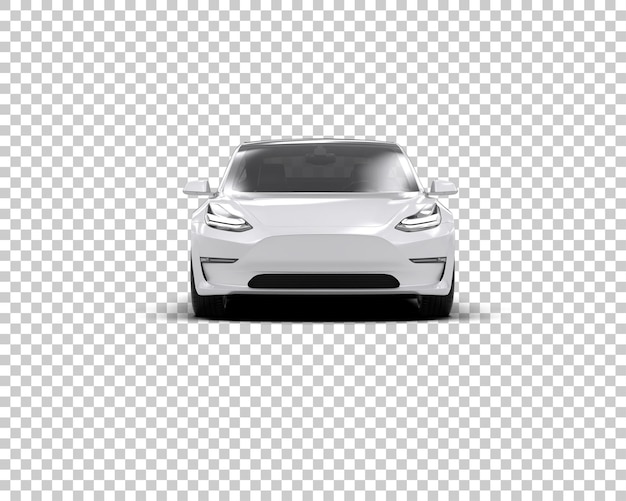 Ilustración de renderización 3D de automóviles modernos aislados en el fondo