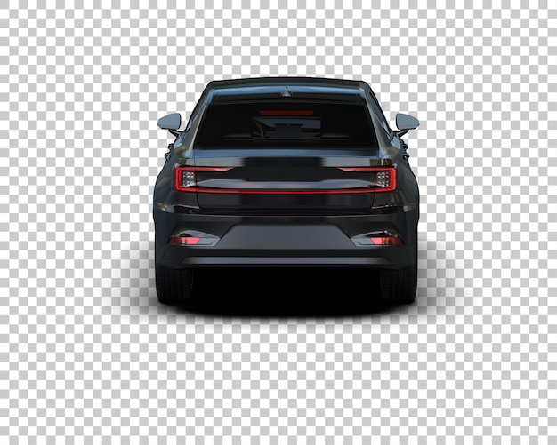 Ilustración de renderización 3D de automóviles modernos aislados en el fondo