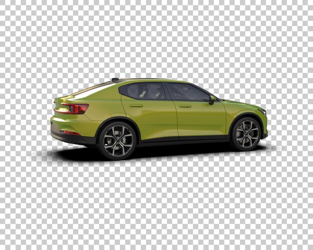 Ilustración de renderización 3D de automóviles modernos aislados en el fondo
