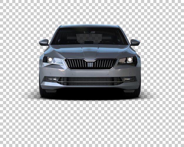 Ilustración de renderización 3D de automóviles modernos aislados en el fondo