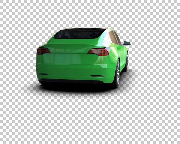 Ilustración de renderización 3D de automóviles modernos aislados en el fondo