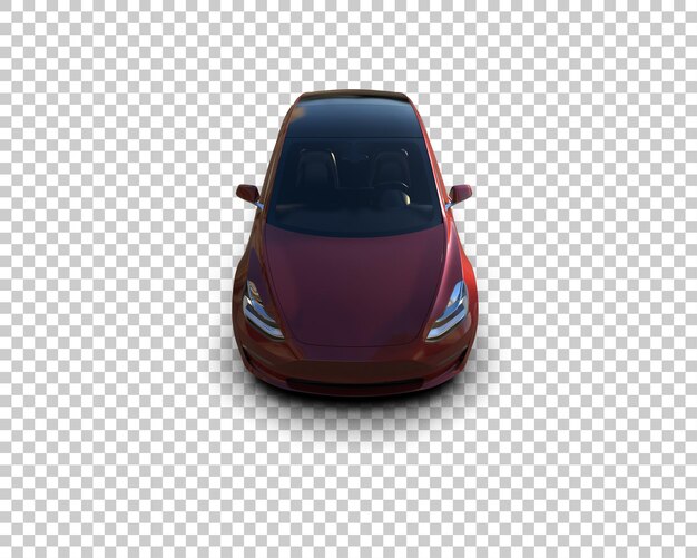 Ilustración de renderización 3D de automóviles modernos aislados en el fondo